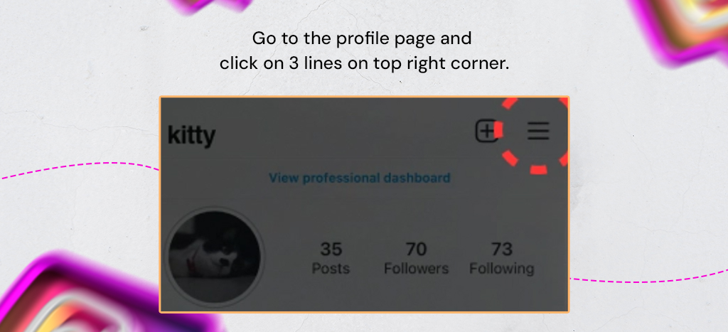  got to Instagram profile page