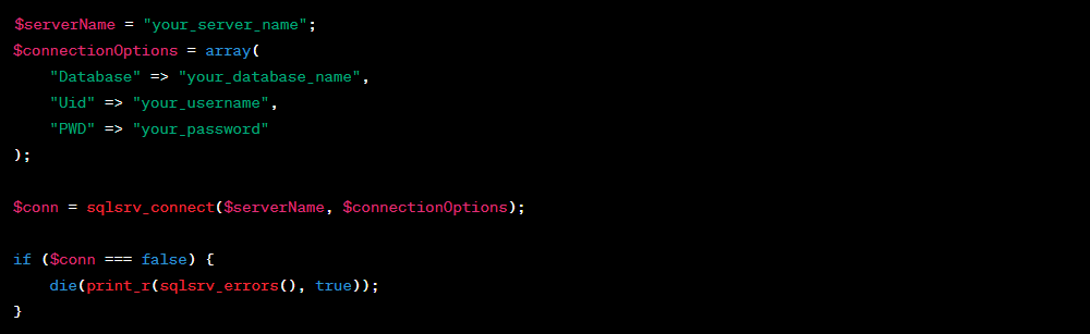 Create a connection