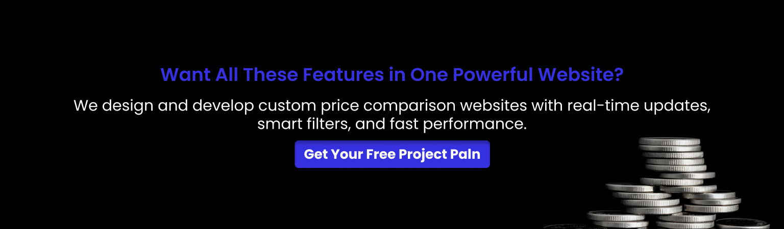 custom price comparison website features