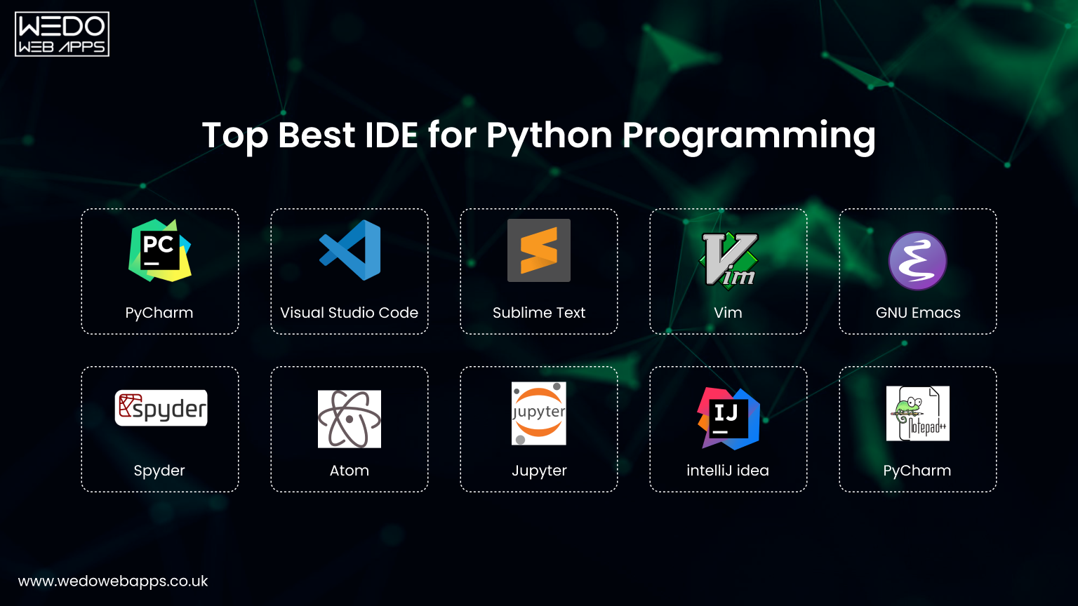 Python IDEs, coding editors, developer tools, Python dev